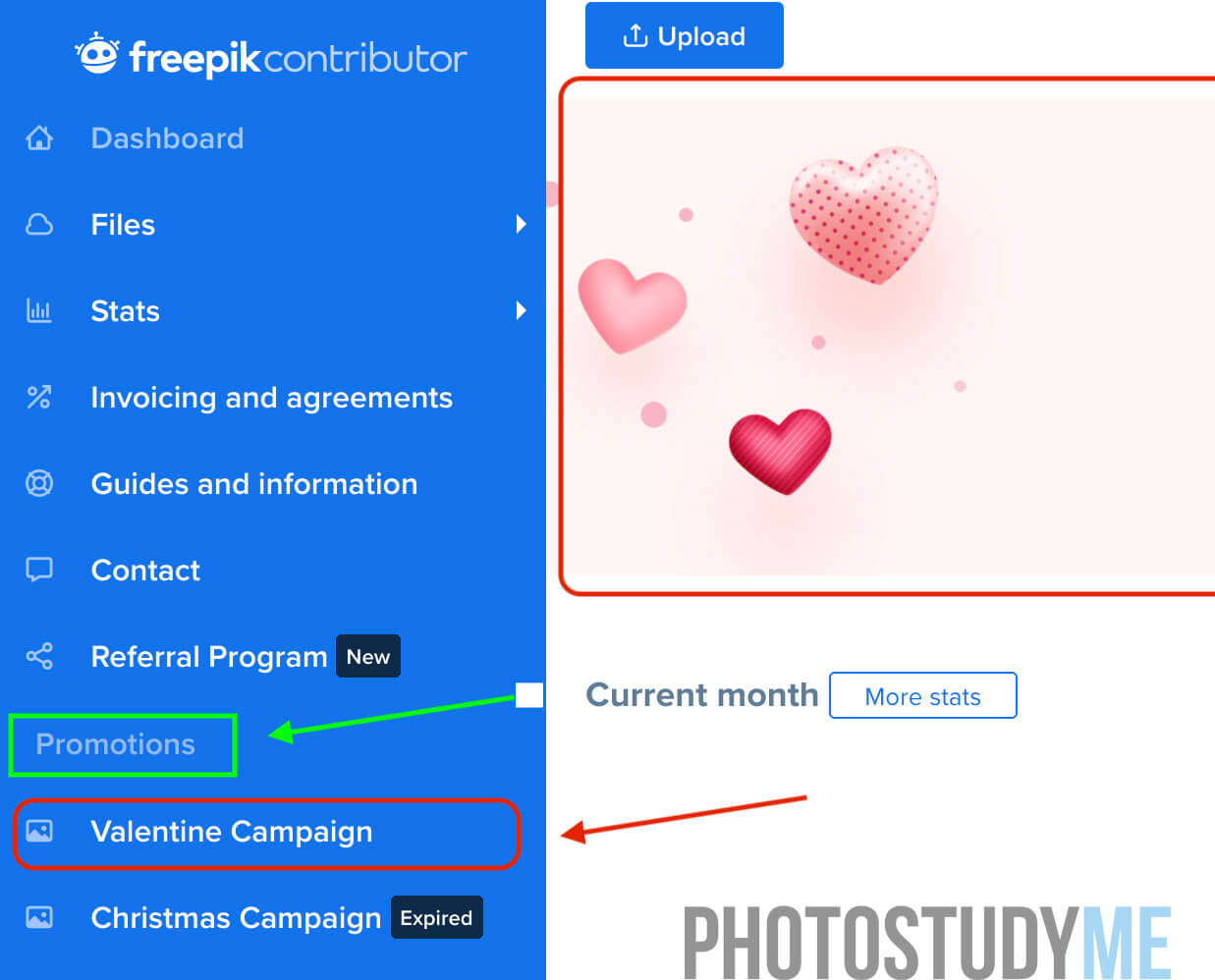 Загрузка на Freepik для авторов