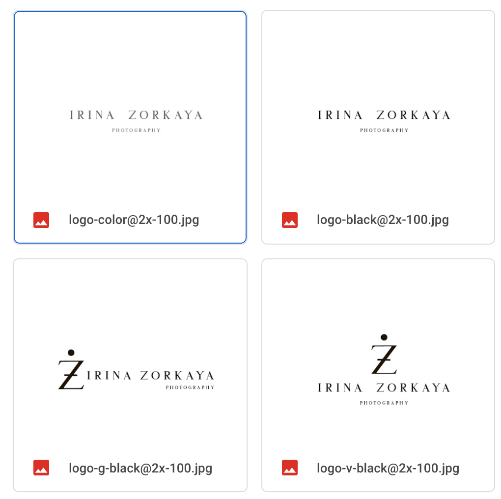 Разработка логотипа для фотографа